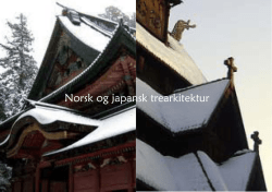 Norsk og japansk trearkitektur