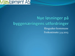 MjøsElement AS - Ringsaker kommune