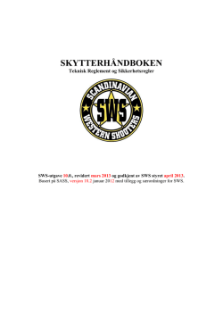 SWS Skytterhåndbok - Scandinavian Western Shooters
