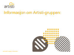 Informasjon om Artisti