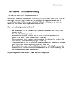 Årsmelding 2012.pdf - Elvefaret Borettslag