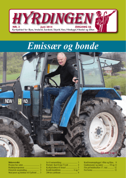 Emissær og bonde - Kyrkjebladet Hyrdingen