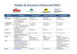 Halden & Aremark løps
