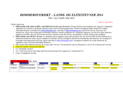 DOMMEROVERSIKT – LANDS- OG ELITESTEVNER 2014