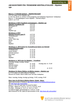 print out busstider 2014-2015