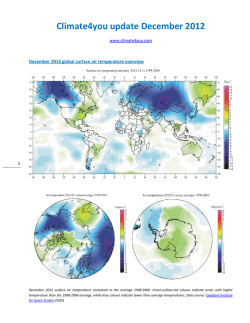 Climate4you update December 2012