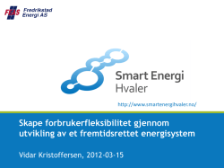 Smart Energi Hvaler - Fremtidskonferansen