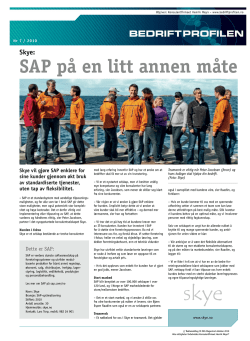 Skye: SAP på en litt annen måte
