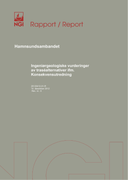 Rapport Geologi og geoteknikk 14.12. 2012