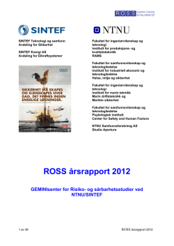 ROSS årsrapport 2012