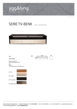 SERIE TV-BENK design : joachim botnen 180 45 45