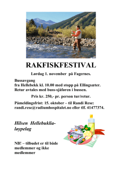 RAKFISKFESTIVAL - Hellebuklia Løypelag