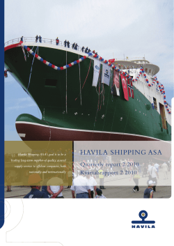 HAVILA SHIPPING ASA