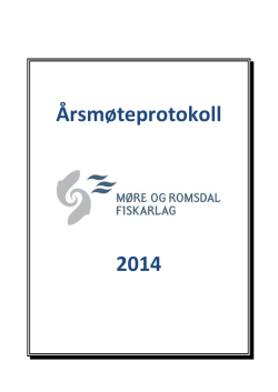 Protokoll Årsmøte i Møre og Romsdal Fiskarlag 2014