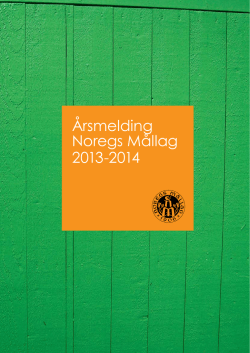 Årsmelding Noregs Mållag 2013-2014
