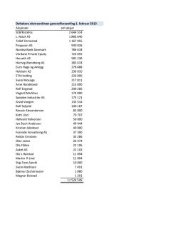 List of participants EGM 1 February