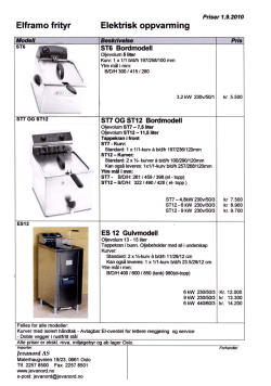 Elframo frityr Elektrisk oppvarming