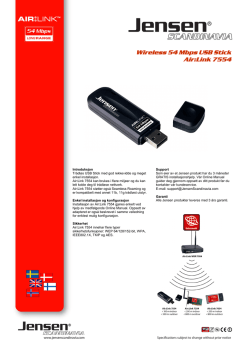 Wireless 54 Mbps USB Stick Air:Link 7554