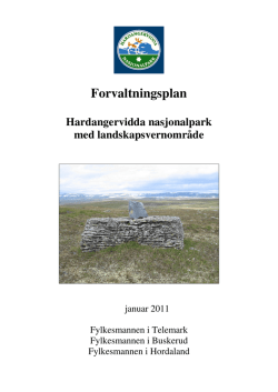 Forvaltningsplan Hardangervidda Nasjonalpark med