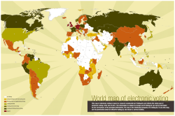 World map of electronic voting - E