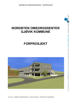 nordbyen omsorgssenter gjøvik kommune forprosjekt