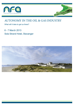 AUTONOMY IN THE OIL & GAS INDUSTRY