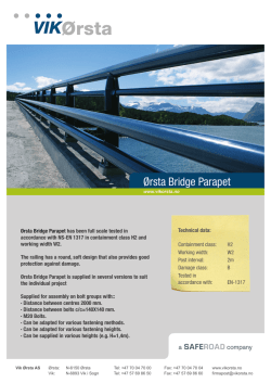 Ørsta Bridge Parapet