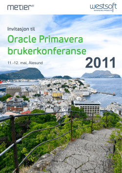 Oracle Primavera brukerkonferanse