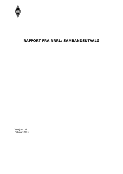 sambandsrapport fra nrrl 2011