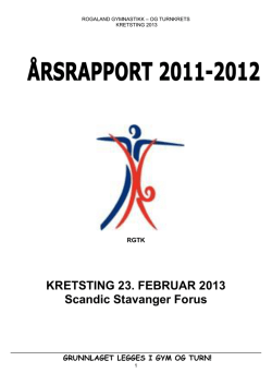 2012 &Aring;rsrapport.pdf - Norges gymnastikk og turnforbund