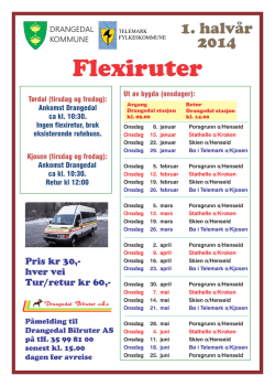 Flexiruter - Drangedal Bilruter AS