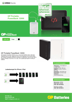 GP Portable PowerBank 12000