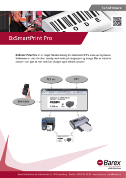 BxSmartPrint Pro - BarEX distribution