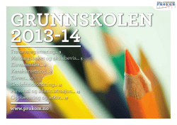 grunnskolen 2013-14 - Sem & Stenersen Prokom