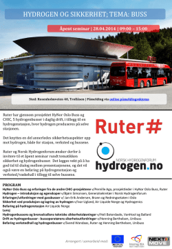 Lysbilde 1 - Norsk Hydrogenforum