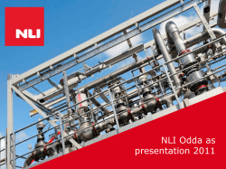 NLI Odda as presentation 2011