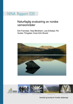 Naturfaglig evaluering av norske verneområder