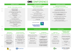 Print friendly PDF of ONS Conference programme