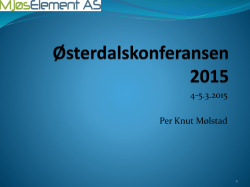 4-5.3.2015 Per Knut Mølstad