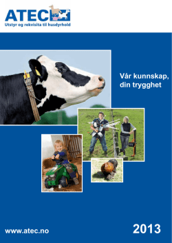 www.atec.no V&aring;r kunnskap, din trygghet