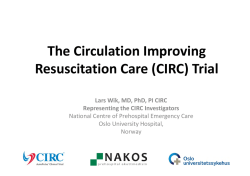 The Circulation Improving Resuscitation Care (CIRC) Trial