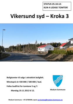 Vikersund syd – Kroka 3