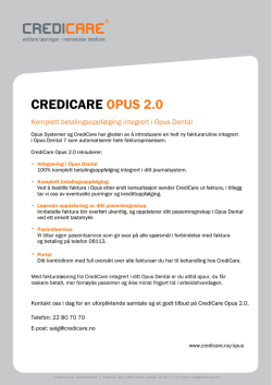 CreDICare OPus 2.0