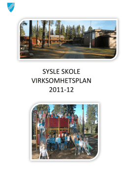 SYSLE SKOLE VIRKSOMHETSPLAN 2011-12