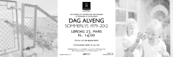 DAG ALVENG - Vestfold kunstsenter