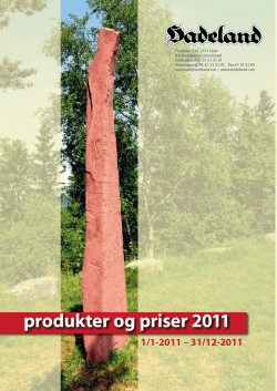 produkter og priser 2011
