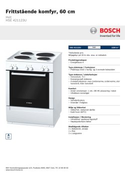 Bosch HSE 421123U