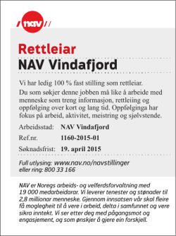 Rettleiar NAV Vindafjord