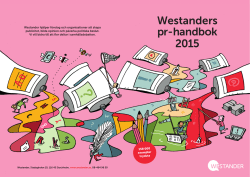 Westanders pr-handbok 2015