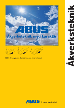 Åkverksteknik - ABUS Kransystem